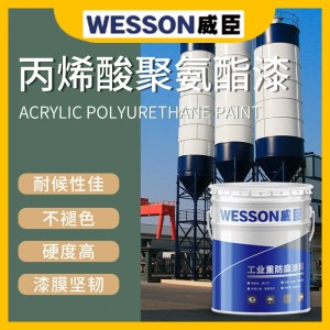 丙烯酸聚氨酯面漆脂肪族大型钢结构重防腐机械设备石油化工业涂料