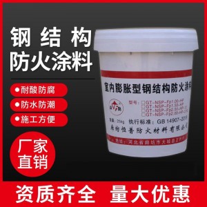 厂家严选钢结构防火涂料 室内外膨胀型非膨胀型 水性油性防火漆