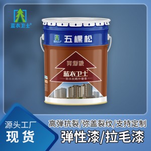 蓝衣卫士外墙涂料丙烯酸外墙漆外墙拉毛漆高弹抗裂外墙乳胶漆