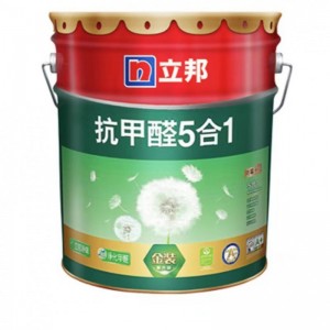 立邦抗甲醛五合一墙面漆 室内墙体涂料漆 18L内墙净味环保乳胶漆