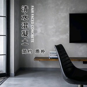 双铭联水泥漆墙面漆家用灰色清水混凝土艺术漆肌理墙漆工业风涂料